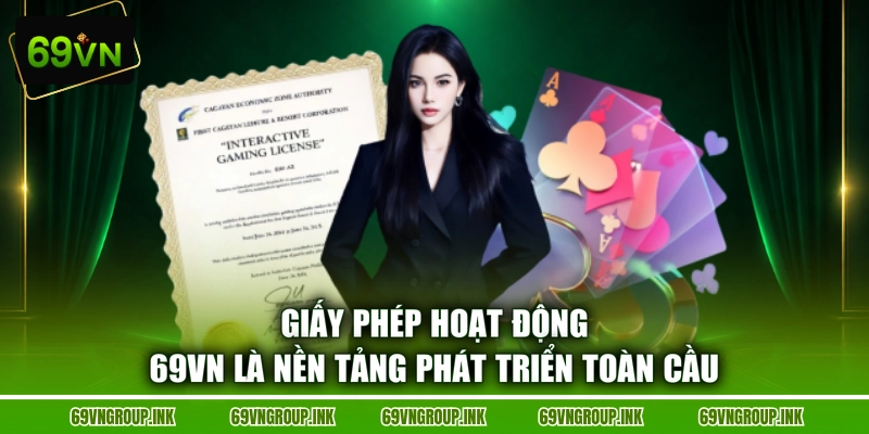 Giấy phép hoạt động 69VN là nền tảng phát triển toàn cầu